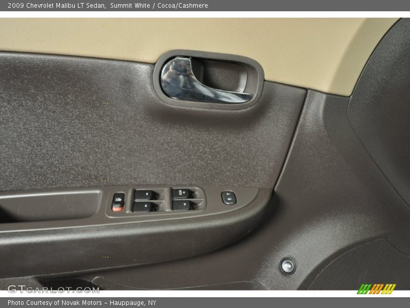 Summit White / Cocoa/Cashmere 2009 Chevrolet Malibu LT Sedan