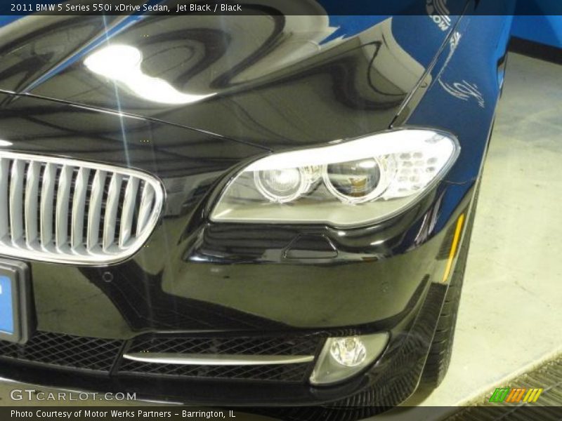 Jet Black / Black 2011 BMW 5 Series 550i xDrive Sedan