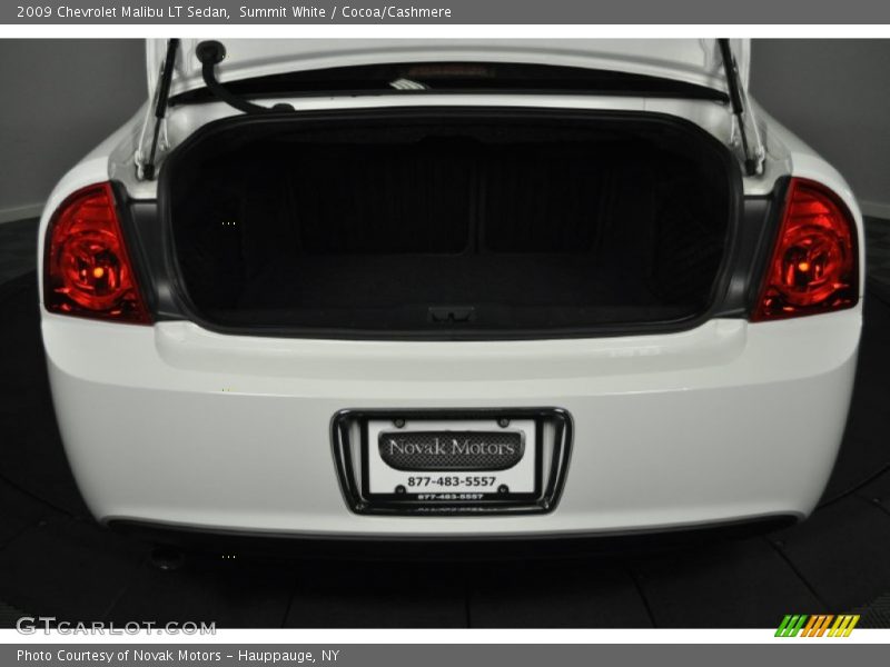 Summit White / Cocoa/Cashmere 2009 Chevrolet Malibu LT Sedan