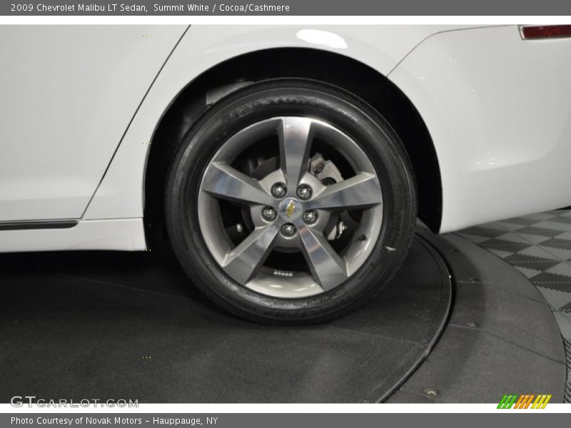Summit White / Cocoa/Cashmere 2009 Chevrolet Malibu LT Sedan