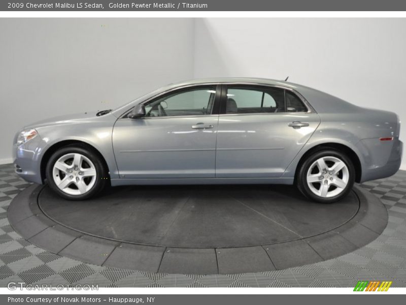 Golden Pewter Metallic / Titanium 2009 Chevrolet Malibu LS Sedan