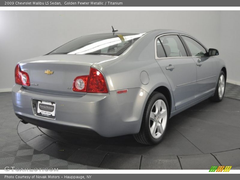 Golden Pewter Metallic / Titanium 2009 Chevrolet Malibu LS Sedan