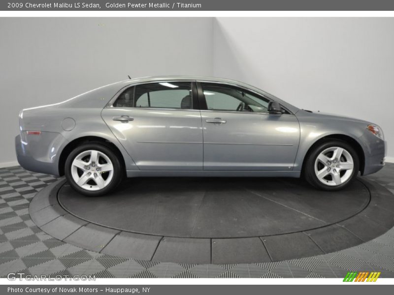 Golden Pewter Metallic / Titanium 2009 Chevrolet Malibu LS Sedan