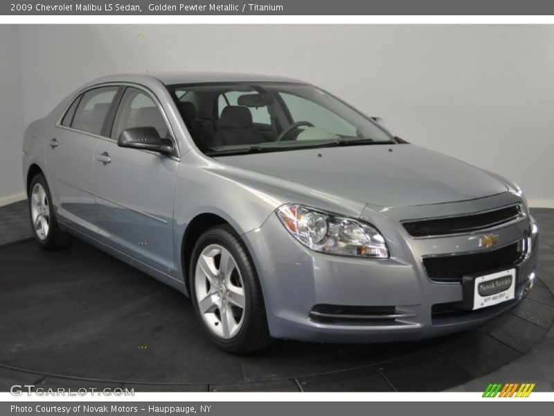 Golden Pewter Metallic / Titanium 2009 Chevrolet Malibu LS Sedan