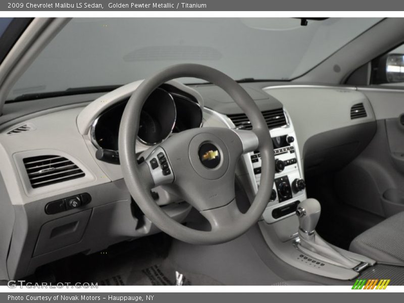 Golden Pewter Metallic / Titanium 2009 Chevrolet Malibu LS Sedan