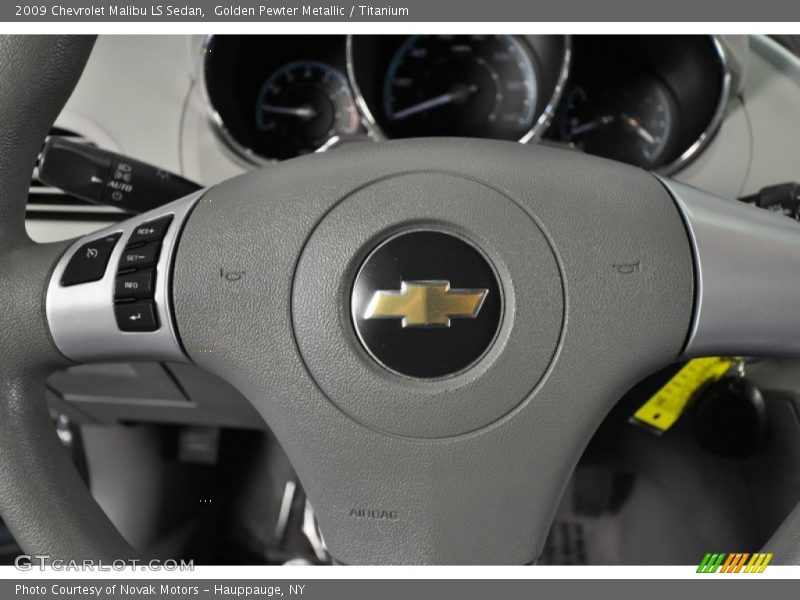 Golden Pewter Metallic / Titanium 2009 Chevrolet Malibu LS Sedan