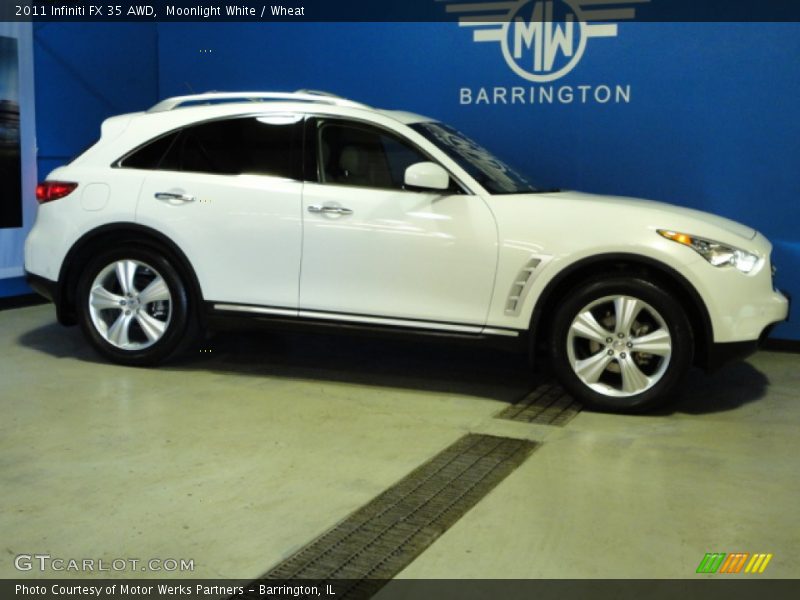 Moonlight White / Wheat 2011 Infiniti FX 35 AWD