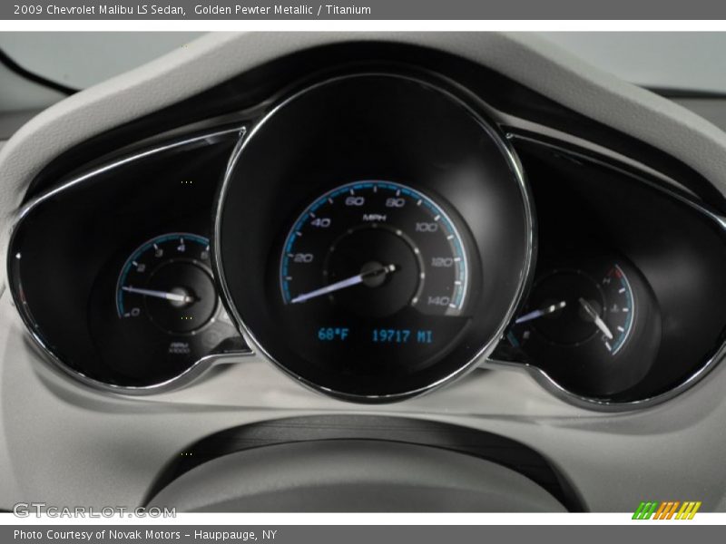 Golden Pewter Metallic / Titanium 2009 Chevrolet Malibu LS Sedan
