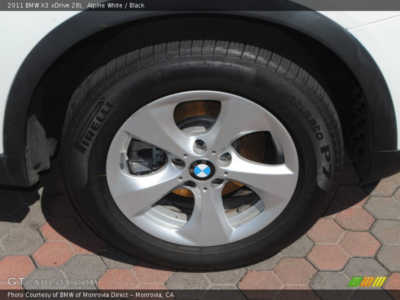 Alpine White / Black 2011 BMW X3 xDrive 28i
