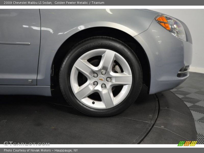 Golden Pewter Metallic / Titanium 2009 Chevrolet Malibu LS Sedan