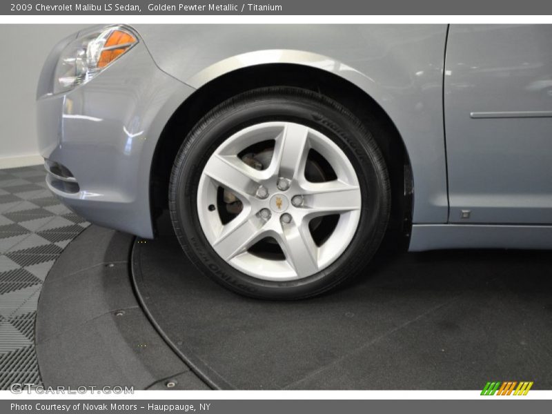 Golden Pewter Metallic / Titanium 2009 Chevrolet Malibu LS Sedan