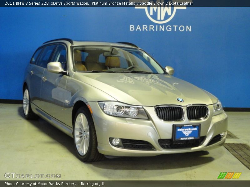 Platinum Bronze Metallic / Saddle Brown Dakota Leather 2011 BMW 3 Series 328i xDrive Sports Wagon