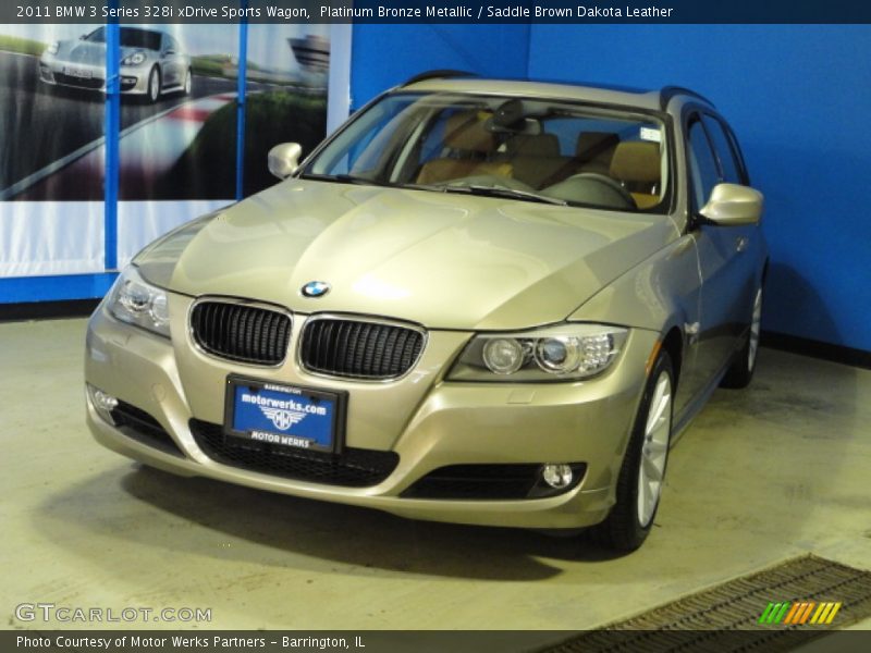 Platinum Bronze Metallic / Saddle Brown Dakota Leather 2011 BMW 3 Series 328i xDrive Sports Wagon