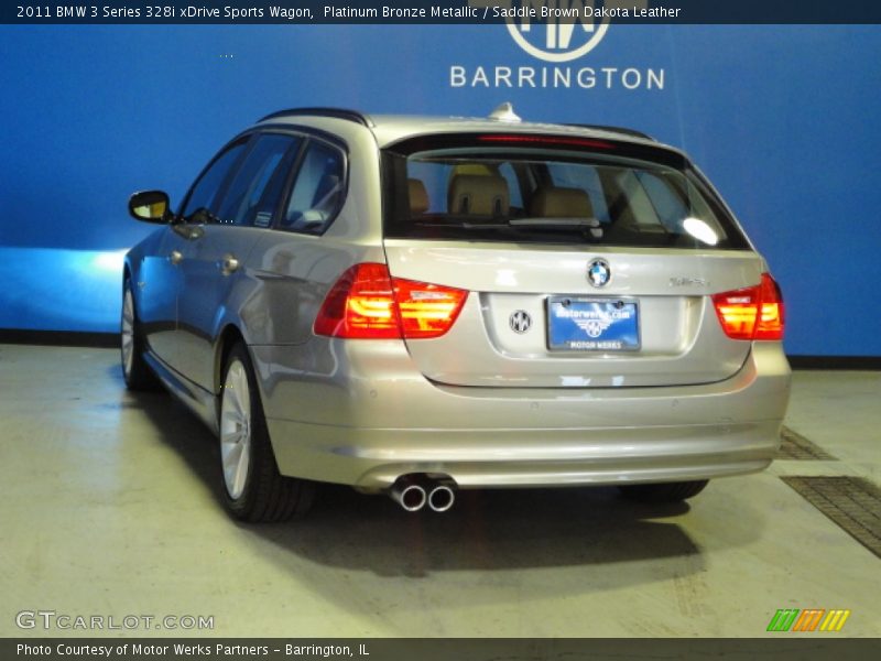 Platinum Bronze Metallic / Saddle Brown Dakota Leather 2011 BMW 3 Series 328i xDrive Sports Wagon