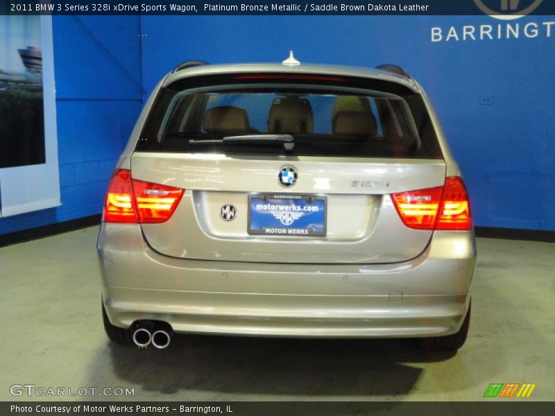 Platinum Bronze Metallic / Saddle Brown Dakota Leather 2011 BMW 3 Series 328i xDrive Sports Wagon