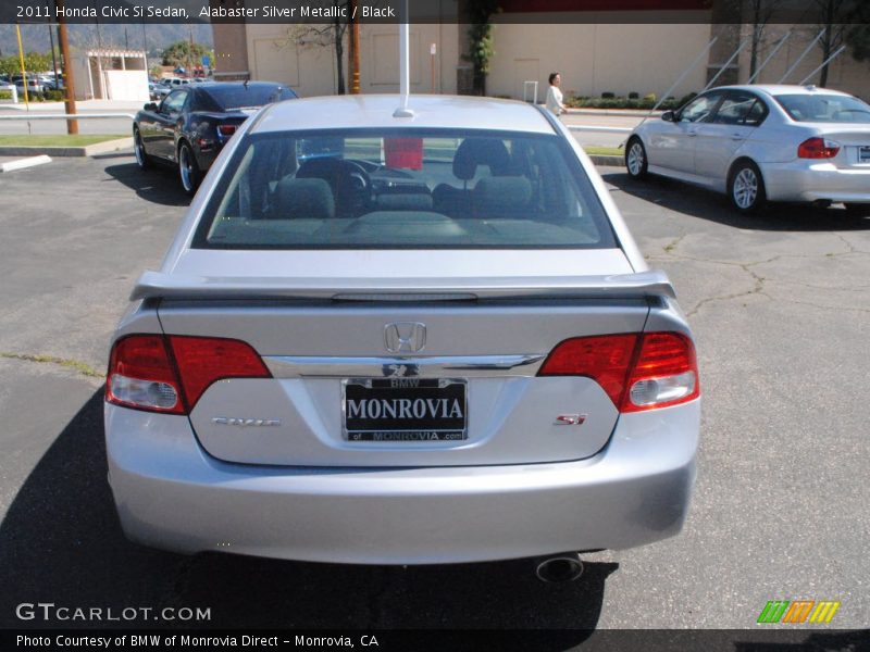 Alabaster Silver Metallic / Black 2011 Honda Civic Si Sedan