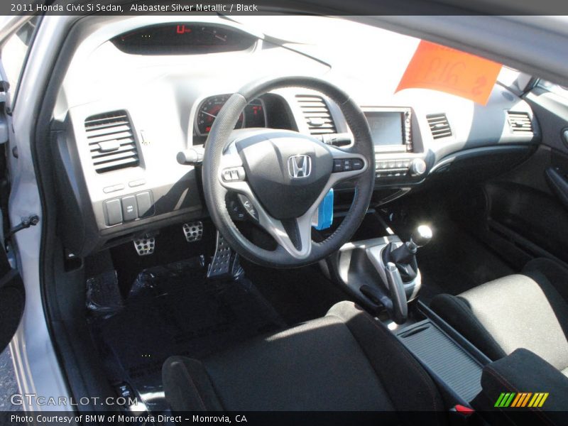 Alabaster Silver Metallic / Black 2011 Honda Civic Si Sedan