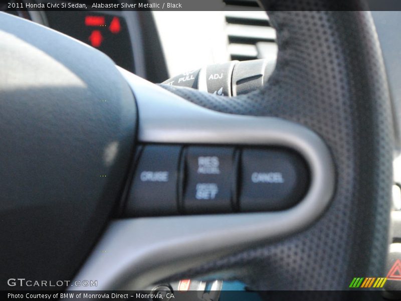 Alabaster Silver Metallic / Black 2011 Honda Civic Si Sedan