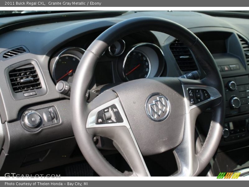 Granite Gray Metallic / Ebony 2011 Buick Regal CXL