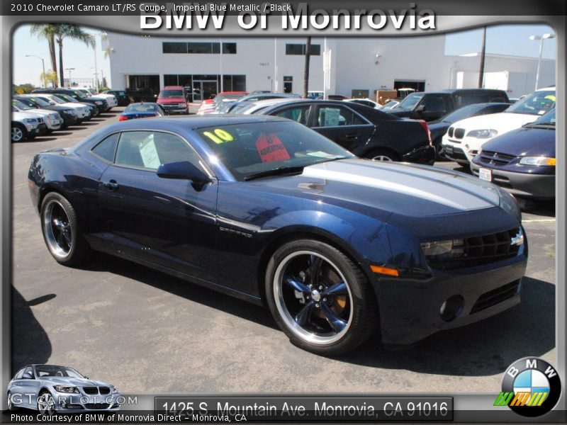 Imperial Blue Metallic / Black 2010 Chevrolet Camaro LT/RS Coupe