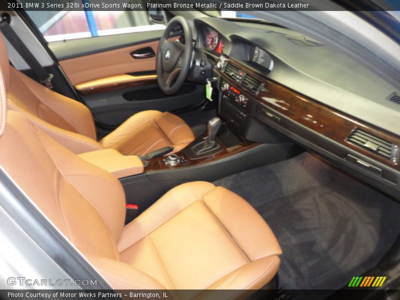 Platinum Bronze Metallic / Saddle Brown Dakota Leather 2011 BMW 3 Series 328i xDrive Sports Wagon