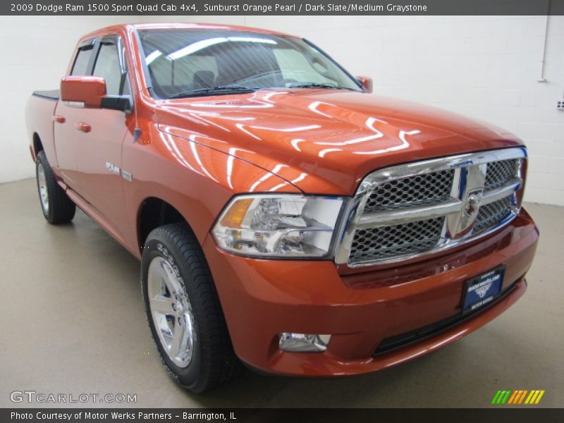 Front 3/4 View of 2009 Ram 1500 Sport Quad Cab 4x4