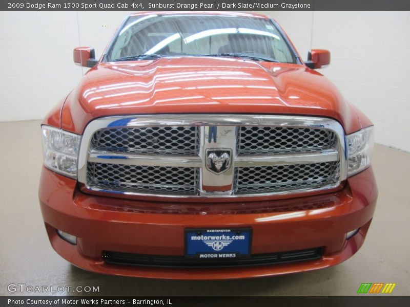 Sunburst Orange Pearl / Dark Slate/Medium Graystone 2009 Dodge Ram 1500 Sport Quad Cab 4x4