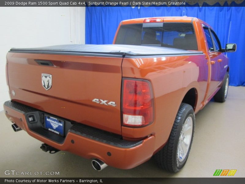 Sunburst Orange Pearl / Dark Slate/Medium Graystone 2009 Dodge Ram 1500 Sport Quad Cab 4x4