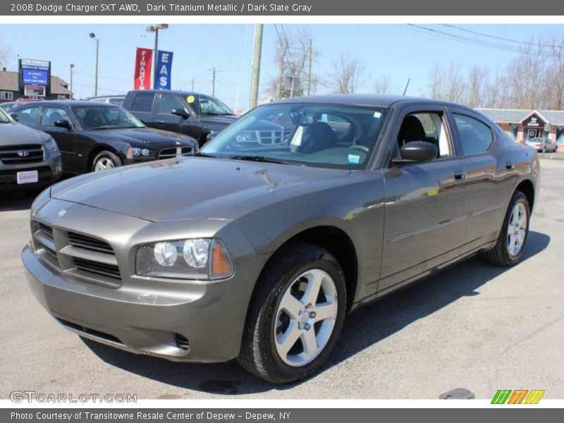 Dark Titanium Metallic / Dark Slate Gray 2008 Dodge Charger SXT AWD