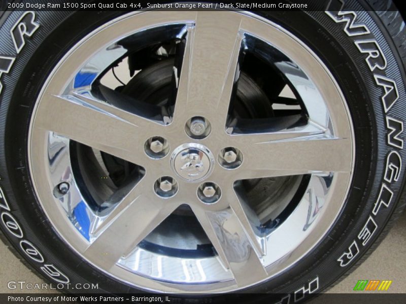 Sunburst Orange Pearl / Dark Slate/Medium Graystone 2009 Dodge Ram 1500 Sport Quad Cab 4x4