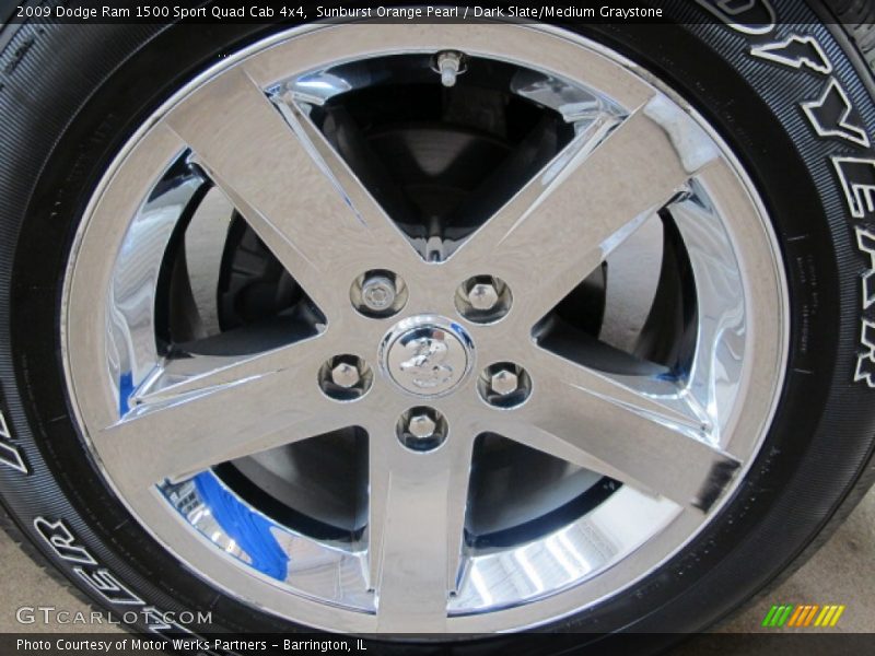 Sunburst Orange Pearl / Dark Slate/Medium Graystone 2009 Dodge Ram 1500 Sport Quad Cab 4x4