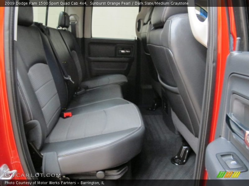 Sunburst Orange Pearl / Dark Slate/Medium Graystone 2009 Dodge Ram 1500 Sport Quad Cab 4x4