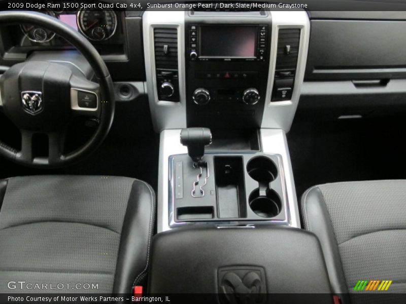 Sunburst Orange Pearl / Dark Slate/Medium Graystone 2009 Dodge Ram 1500 Sport Quad Cab 4x4