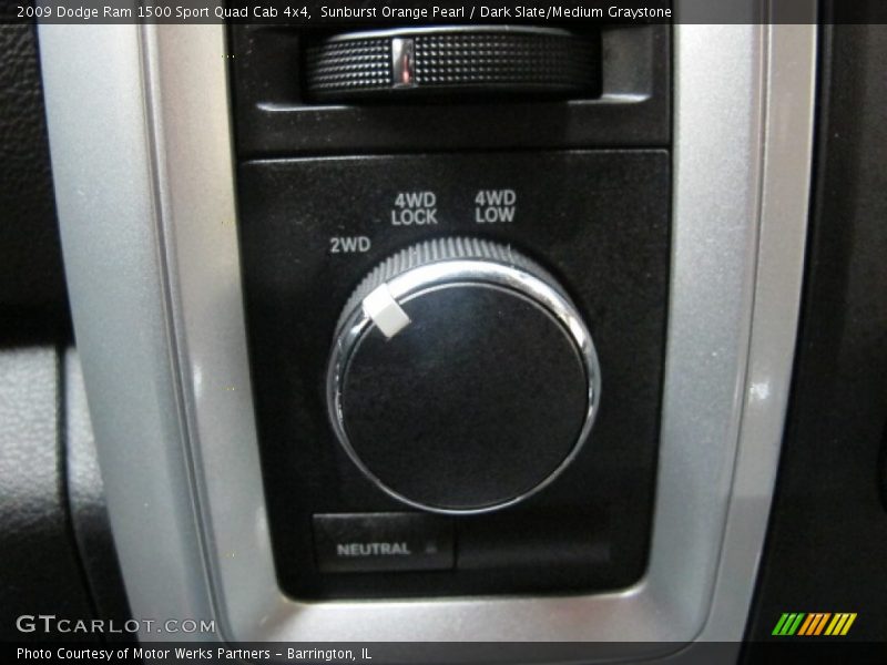 Controls of 2009 Ram 1500 Sport Quad Cab 4x4