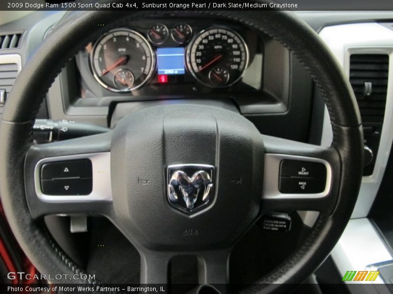  2009 Ram 1500 Sport Quad Cab 4x4 Steering Wheel