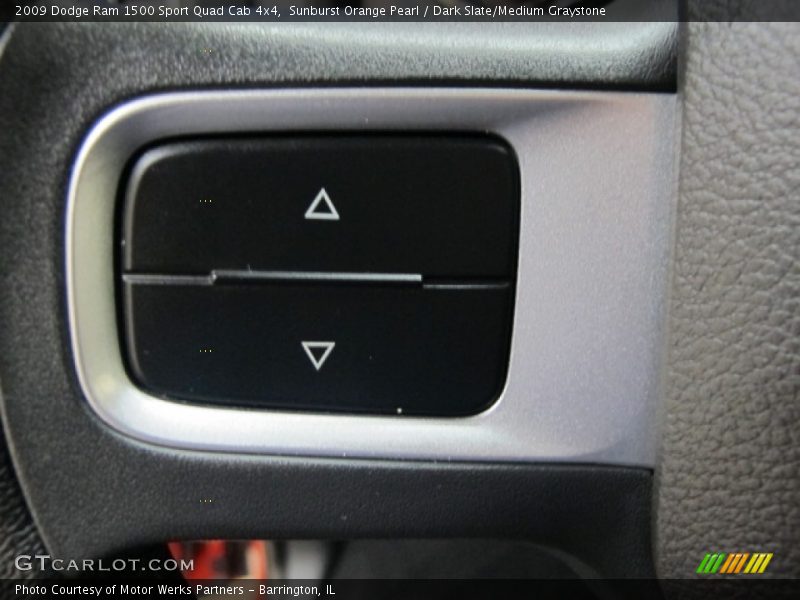 Sunburst Orange Pearl / Dark Slate/Medium Graystone 2009 Dodge Ram 1500 Sport Quad Cab 4x4