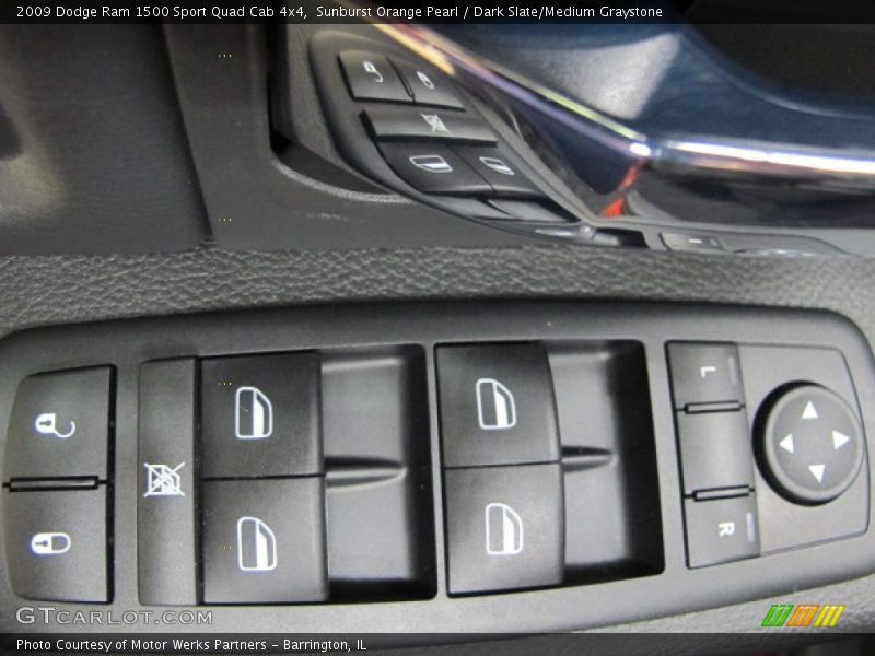 Sunburst Orange Pearl / Dark Slate/Medium Graystone 2009 Dodge Ram 1500 Sport Quad Cab 4x4