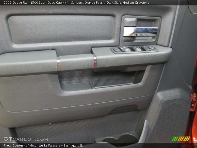 Sunburst Orange Pearl / Dark Slate/Medium Graystone 2009 Dodge Ram 1500 Sport Quad Cab 4x4