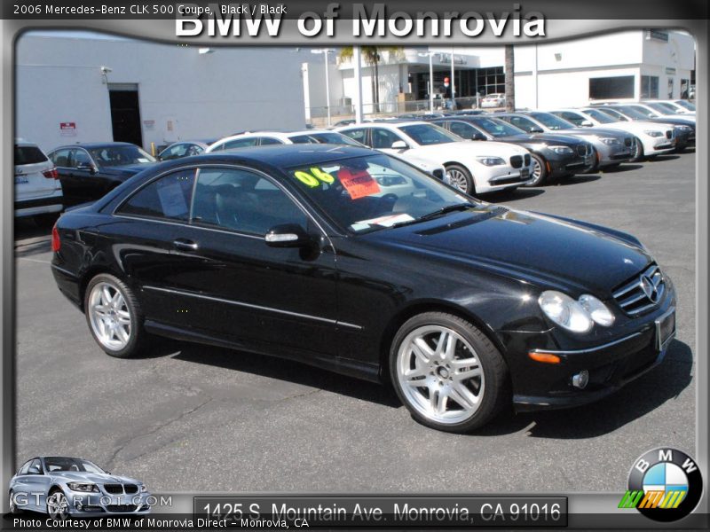 Black / Black 2006 Mercedes-Benz CLK 500 Coupe