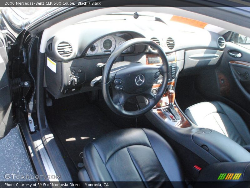 Black / Black 2006 Mercedes-Benz CLK 500 Coupe
