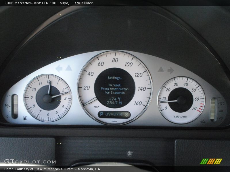 Black / Black 2006 Mercedes-Benz CLK 500 Coupe