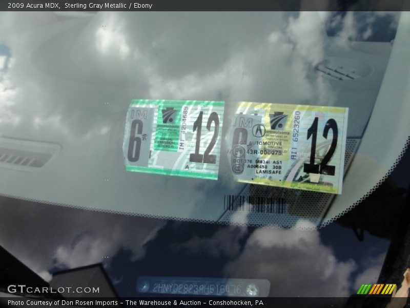Sterling Gray Metallic / Ebony 2009 Acura MDX