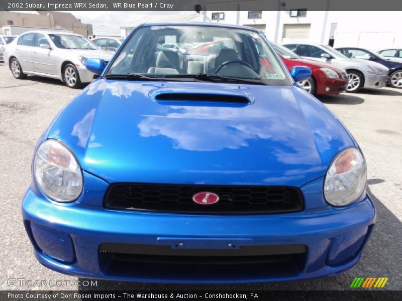WR Blue Pearl / Gray 2002 Subaru Impreza WRX Sedan