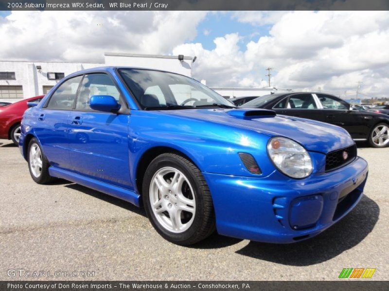 WR Blue Pearl / Gray 2002 Subaru Impreza WRX Sedan