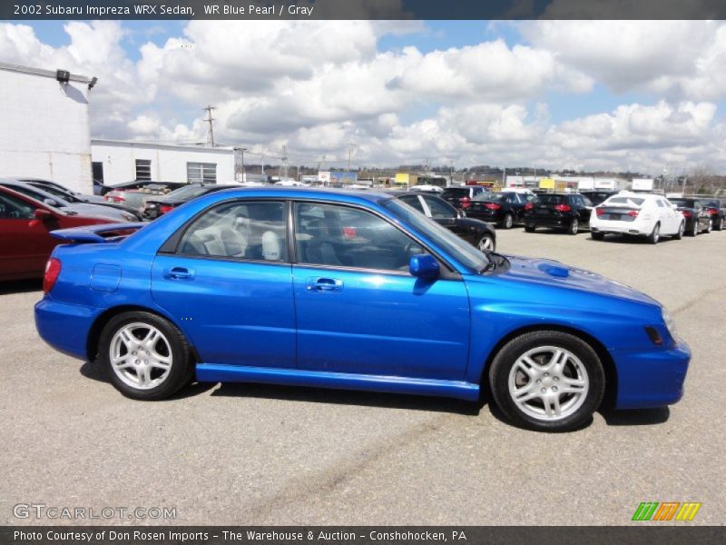 WR Blue Pearl / Gray 2002 Subaru Impreza WRX Sedan