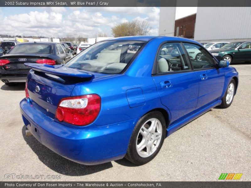 WR Blue Pearl / Gray 2002 Subaru Impreza WRX Sedan