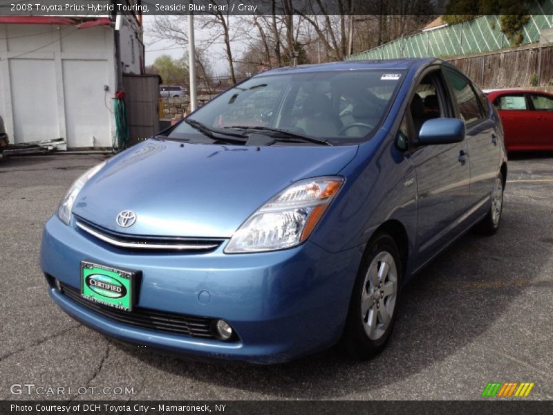 Seaside Blue Pearl / Gray 2008 Toyota Prius Hybrid Touring