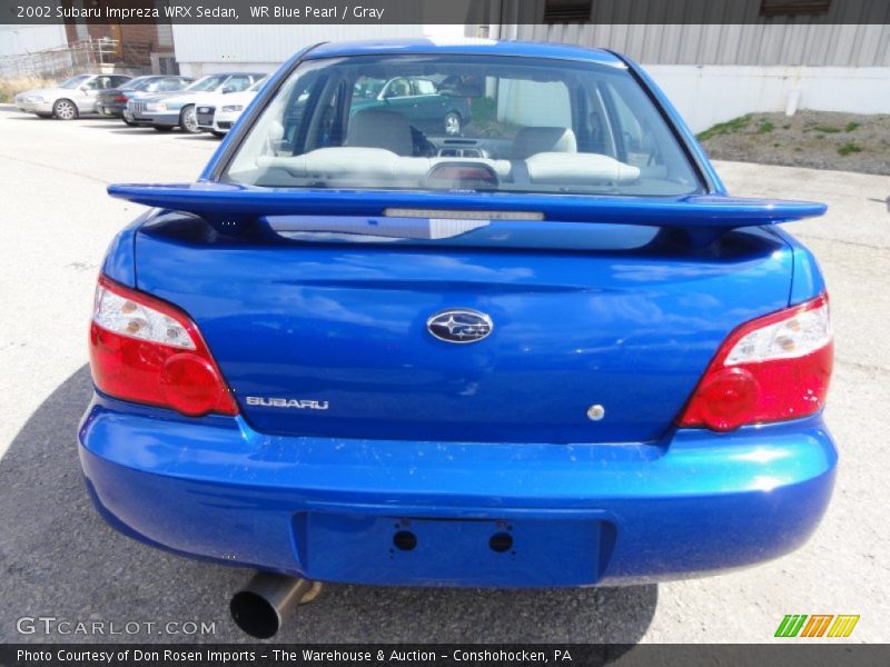 WR Blue Pearl / Gray 2002 Subaru Impreza WRX Sedan