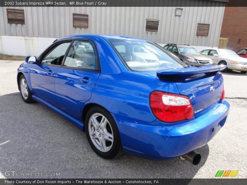 WR Blue Pearl / Gray 2002 Subaru Impreza WRX Sedan
