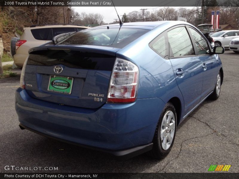 Seaside Blue Pearl / Gray 2008 Toyota Prius Hybrid Touring
